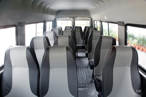Tempo Traveller interior seating